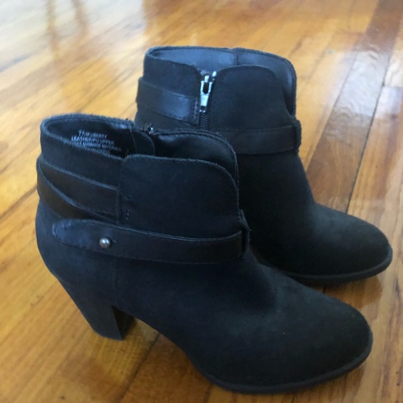 Crown vintage black leather booties US 7.5 - Picture 2 of 4